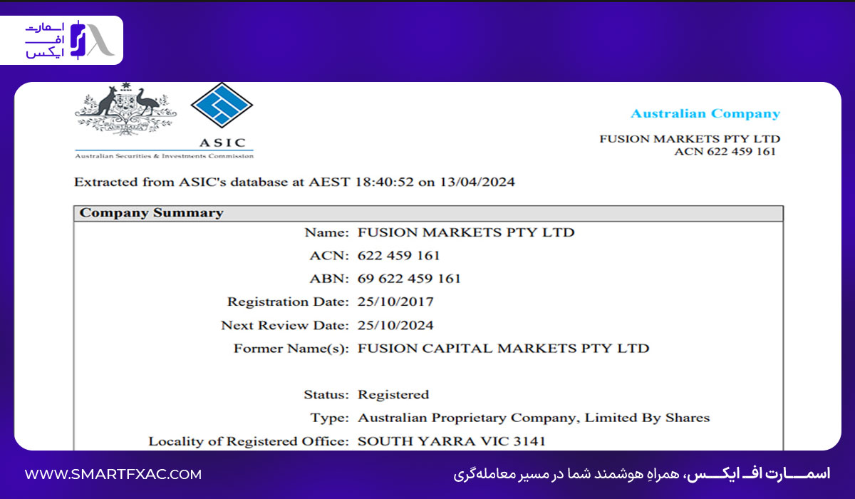 وضعیت مجوز SVGFSA