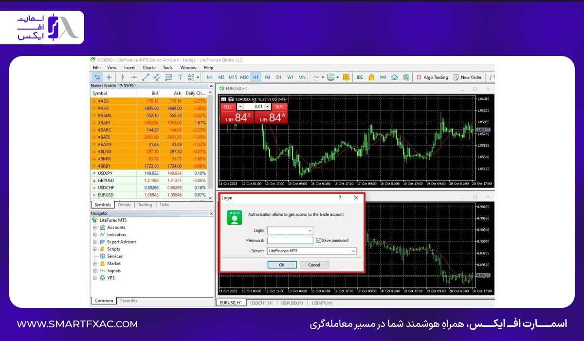 وارد کردن نام کاربری و رمز عبور
