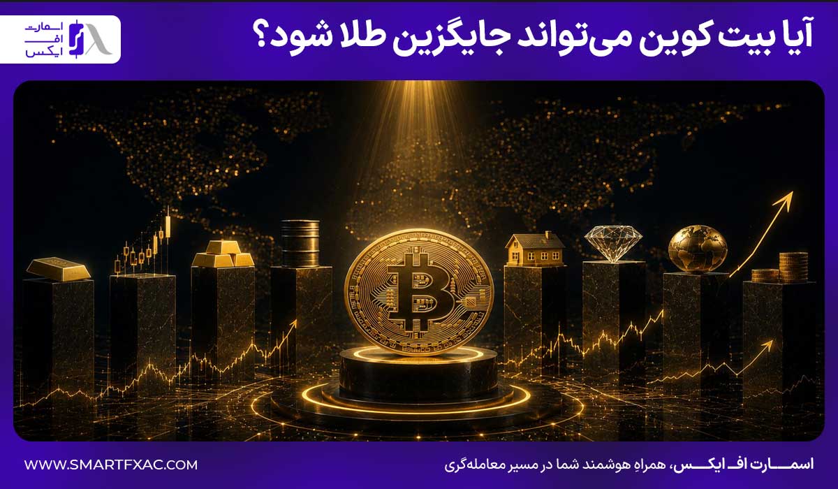 بیت کوین بخریم یا طلا | مقایسه رشد قیمت طلا و بیت کوین 1405 7 آیا بیت کوین میتواند جایگزین طلا شود؟