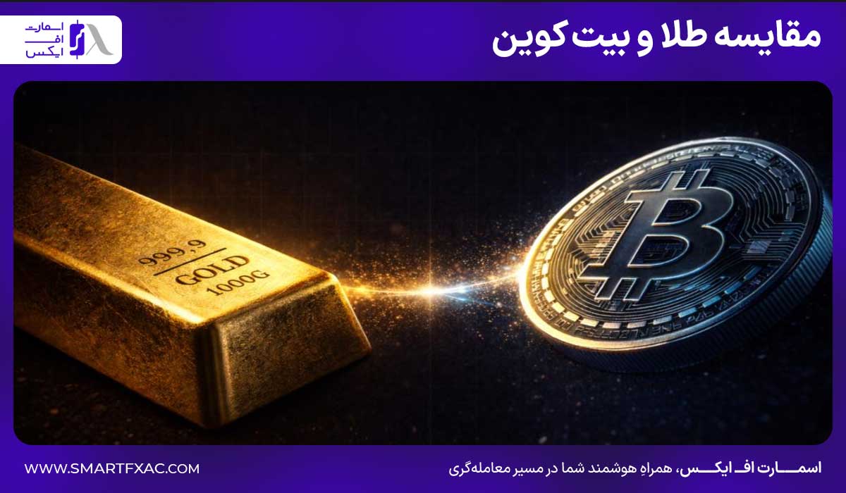 بیت کوین بخریم یا طلا | مقایسه رشد قیمت طلا و بیت کوین 1405 4 مقایسه طلا و بیت کوین