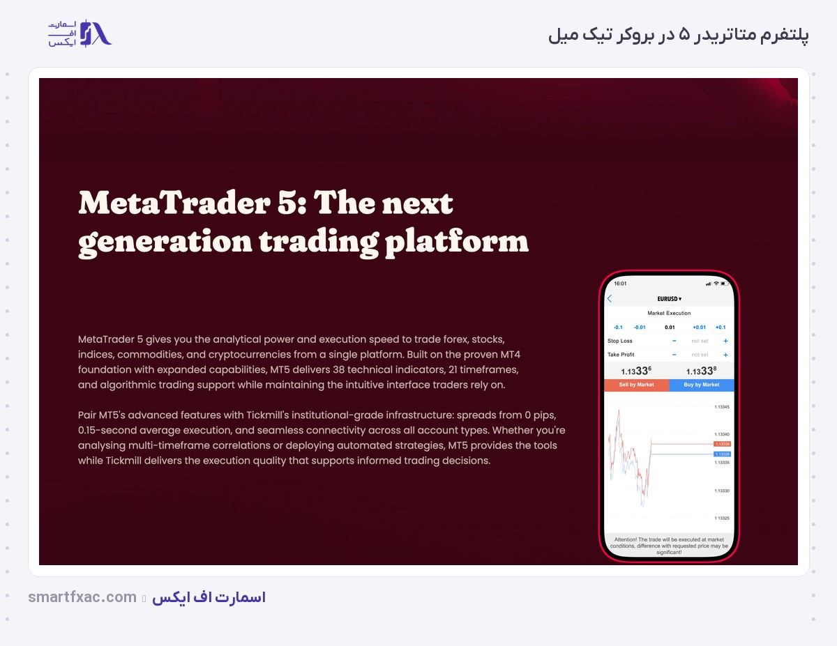 پلتفرم متاتریدر ۵ در بروکر تیک میل