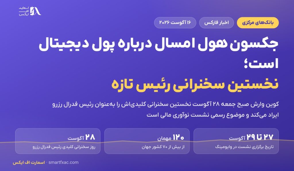 جکسون هول امسال درباره پول دیجیتال است؛ نخستین سخنرانی رئیس تازه فدرال رزرو