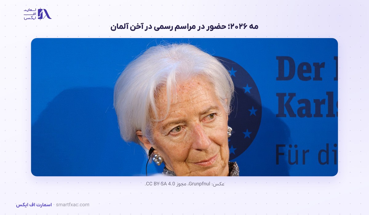 کریستین لاگارد، رئیس بانک مرکزی اروپا 5 کریستین لاگارد در مراسم رسمی در آلمان در مه ۲۰۲۶