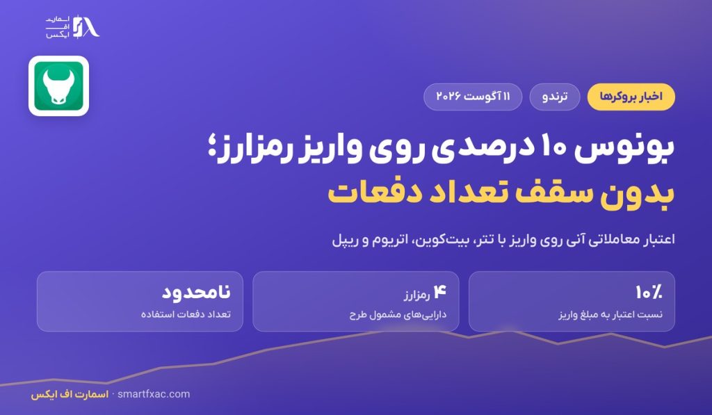 بونوس ۱۰ درصدی واریز رمزارز در ترندو؛ ۴ پرسش پیش از فعالسازی 1 بونوس ۱۰ درصدی واریز رمزارز در ترندو؛ ۴ پرسش پیش از فعالسازی