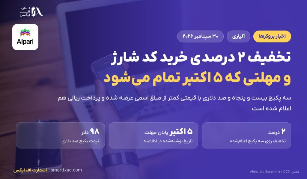 تخفیف شارژ حساب آلپاری تا ۵ اکتبر؛ سه پکیج کد پیشپرداخت 1 تخفیف شارژ حساب آلپاری تا ۵ اکتبر؛ سه پکیج کد پیشپرداخت