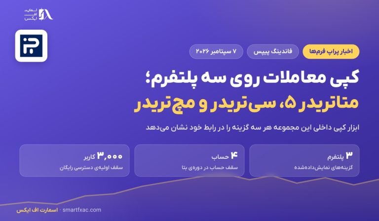 کپی معاملات فاندینگ پیپس روی سه پلتفرم فعال شد