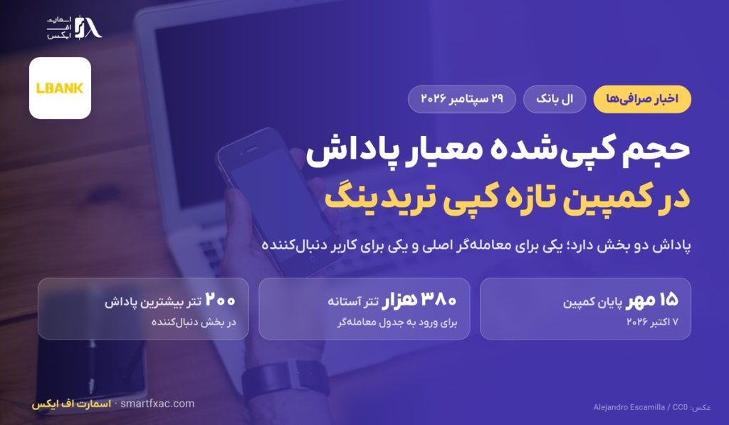 حجم کپی‌شده معیار پاداش در کمپین کپی تریدینگ ال بانک تا ۱۵ مهر