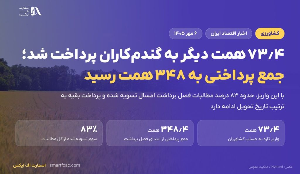 ۷۳٫۴ همت دیگر به گندم‌کاران پرداخت شد؛ قیمت تضمینی گندم چطور تعیین می‌شود