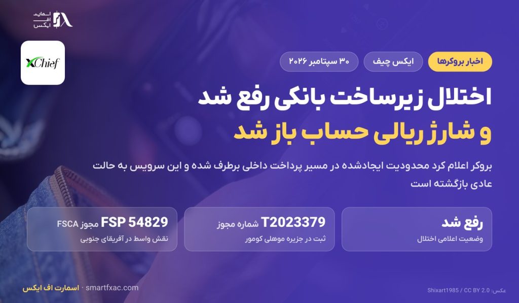 رفع اختلال بانکی ایکس چیف؛ بازگشت شارژ ریالی حساب 1 رفع اختلال بانکی ایکس چیف؛ بازگشت شارژ ریالی حساب