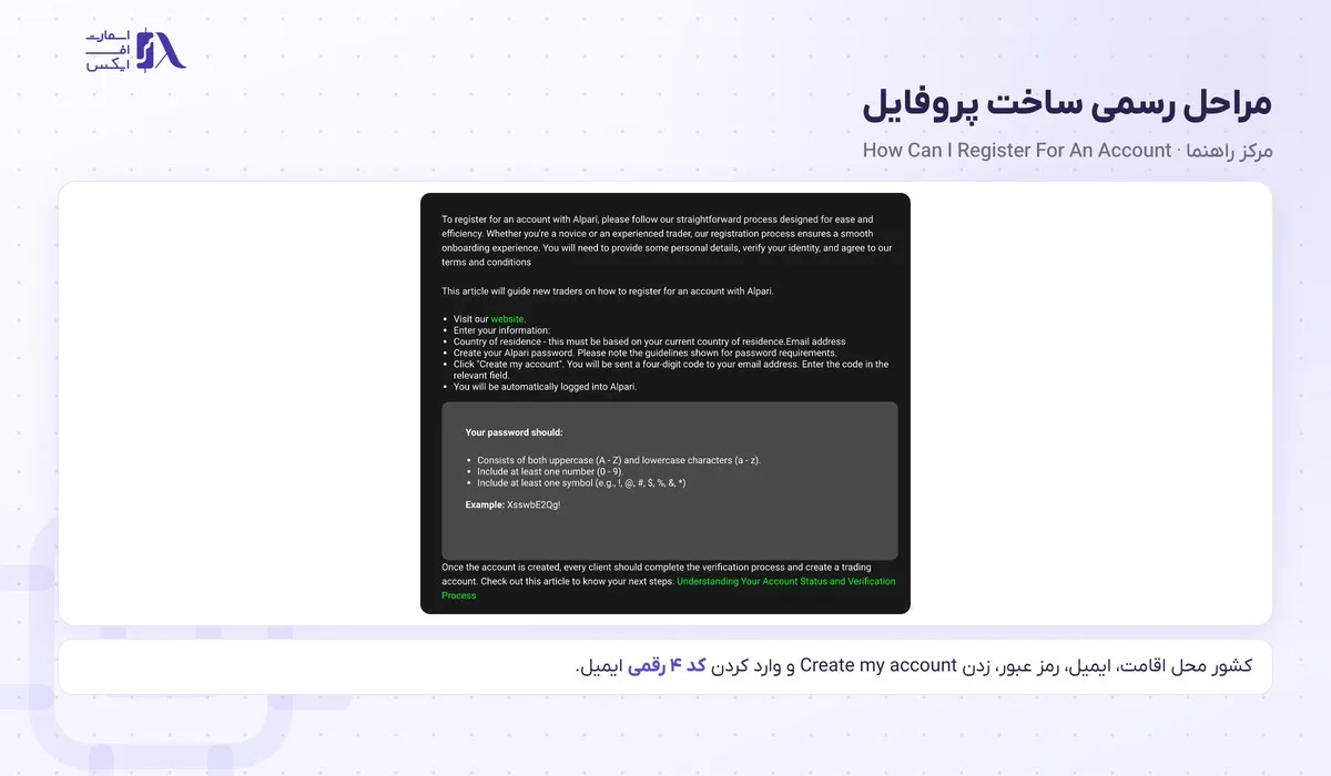 ثبت نام در آلپاری؛ آموزش گامبهگام با تصویر و تأیید هویت 2 مراحل رسمی ثبت نام در آلپاری در مرکز راهنمای آلپاری