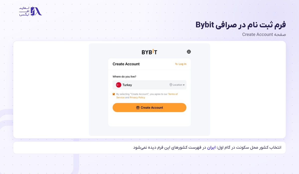 فرم ثبت نام در صرافی بای بیت