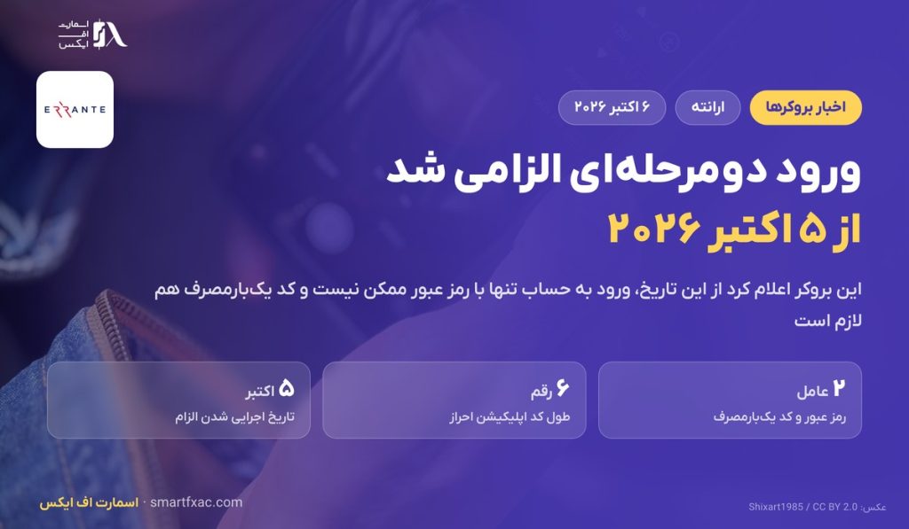 ورود دومرحلهای در ارانته الزامی شد؛ از ۵ اکتبر ۲۰۲۶ 1 ورود دومرحلهای در ارانته الزامی شد؛ از ۵ اکتبر ۲۰۲۶