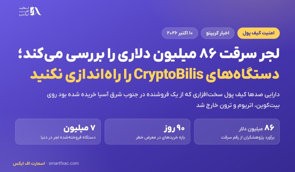 لجر سرقت ۸۶ میلیون دلاری را بررسی می‌کند؛ خریداران CryptoBilis دستگاه را راه‌اندازی نکنند