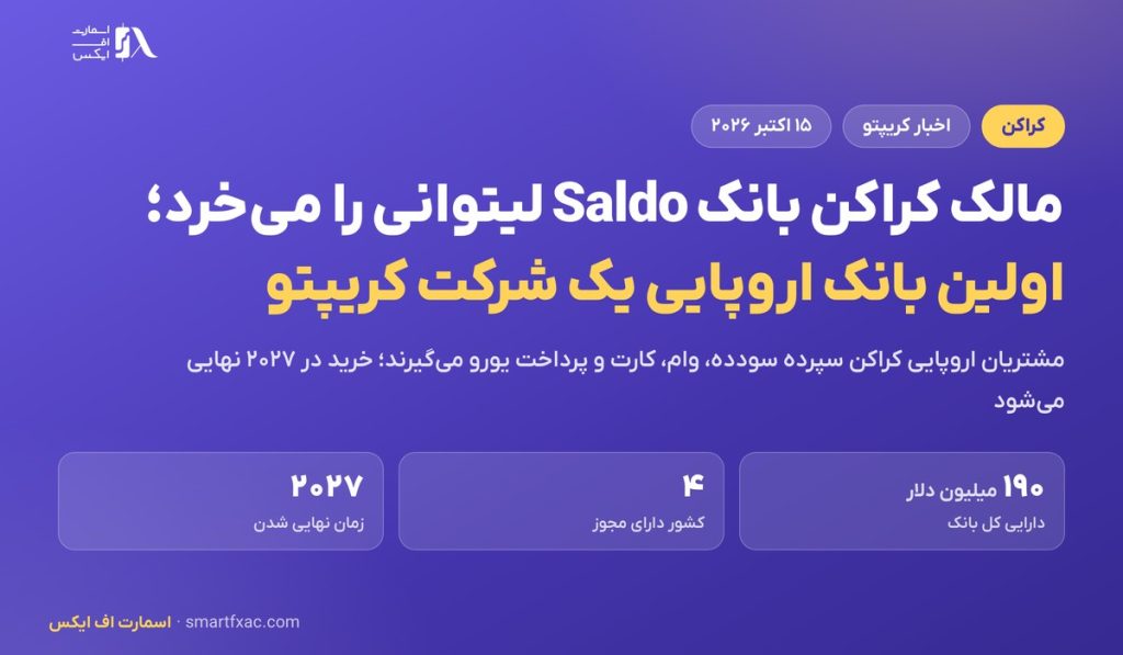مالک کراکن بانک Saldo لیتوانی را میخرد؛ اولین خرید بانک اروپایی توسط یک شرکت رمزارزی 1 مالک کراکن بانک Saldo لیتوانی را میخرد؛ اولین خرید بانک اروپایی توسط یک شرکت رمزارزی