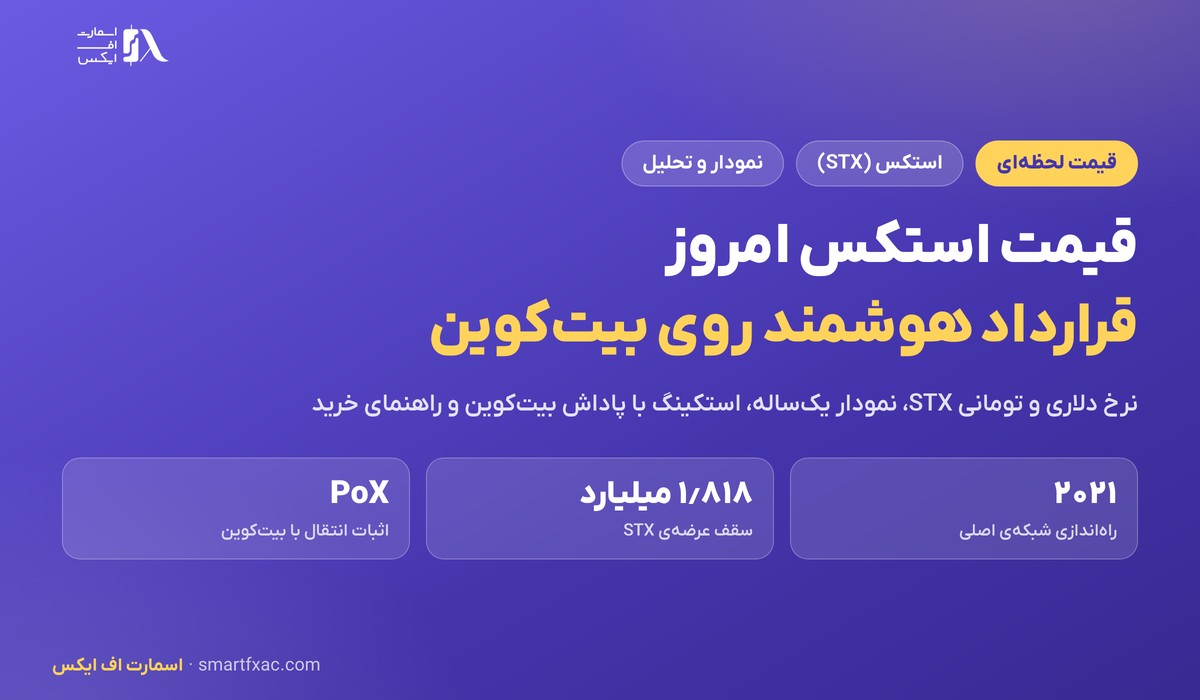 قیمت استکس امروز | نرخ زنده STX به دلار و تومان ۱۴۰۵ 1 قیمت استکس امروز به دلار و تومان با نمودار و تحلیل STX