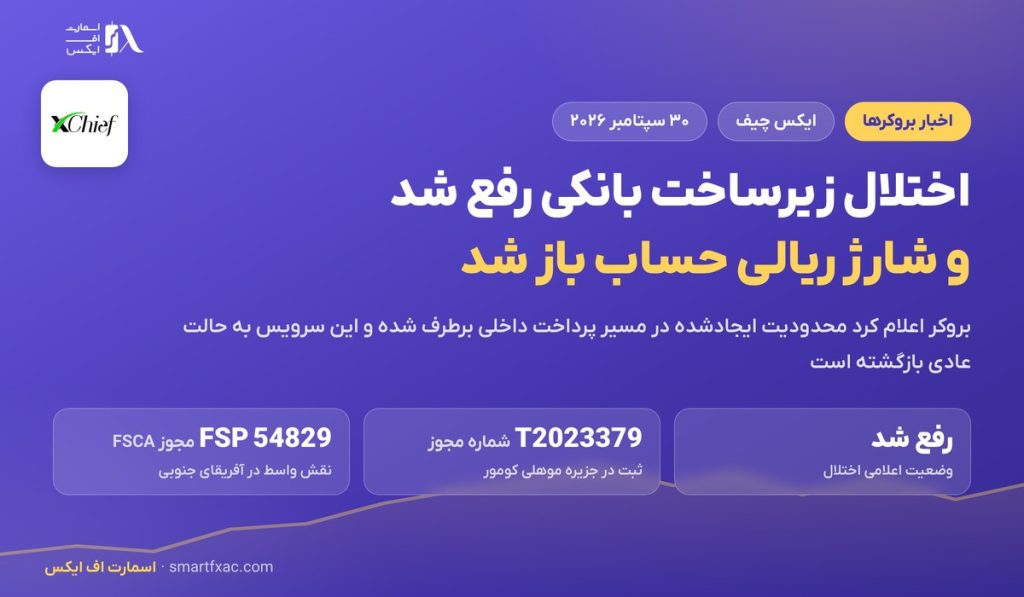 رفع اختلال بانکی ایکس چیف؛ بازگشت شارژ ریالی حساب